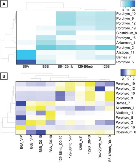 Heat Maps Of The Abundant Bacterial Otus Heat Maps Of The Abundant