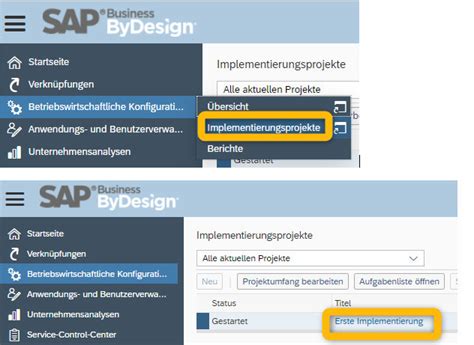 Implementation Of Sap Business Bydesign A Process Example Mjr Gmbh