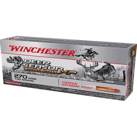 Winchester 270 Win Copper Impact 130 Gr X270clf Blain S Farm And Fleet