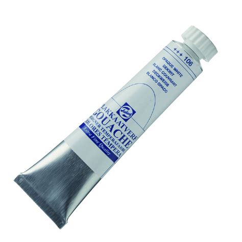 Farba Wodna Gouache Extra Fine Opaque White Extra Ml Talens