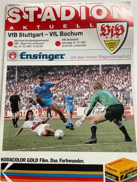 Fussballprogramm Bundesliga Vfb Stuttgart Vfl Bochum Eur