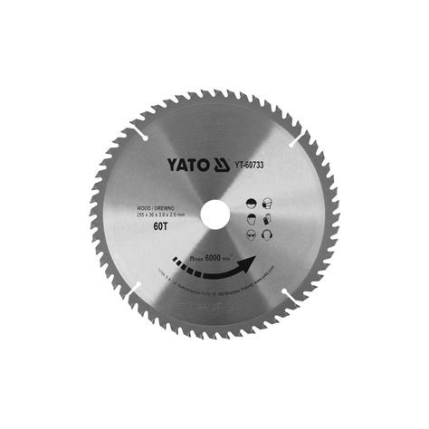 Disc Circular Pentru Lemn 255X60TX30 Mm Yato YT 60733 BRICOLAJ RO