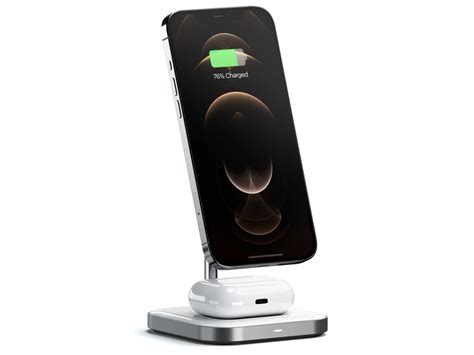 Satechi Magnetic 2 In 1 Wireless Charging Stand Charges Two Devices Simultaneously Gadget Flow