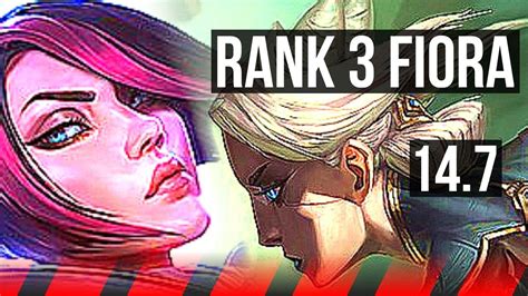 Fiora Vs Camille Top Rank Fiora Games Dominating Kr