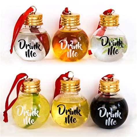 Festive Booze Balls Set Of 6 The Personalised T Shop