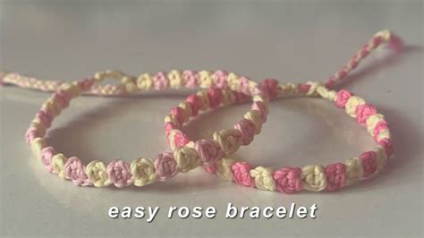 How To Make Easy Rose Bracelet Yarnivora YouTube Friendship