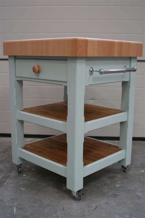 Butchers Block Trolley For Kitchens Devon UK