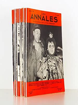 Les Annales Revue Mensuelle Des Lettres Fran Aises Ann E