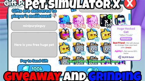 🔴mail Box Giveaway 150m Diamonds To Every Sub Pet Simulator X