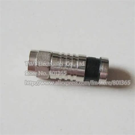 RG6 Coax Compression Cable Connector Coaxial RG 6 Coax Connectors For ...