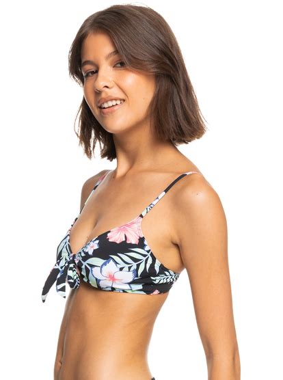 Womens Printed Beach Classics Triangle Bikini Top Roxy