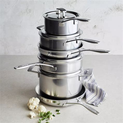 Demeyere Industry5 Stainless Steel Cookware Set 10 Piece Sur La Table