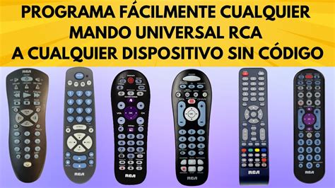 Formas De Programar Un Control Remoto Universal Rca Con Codigo Manual