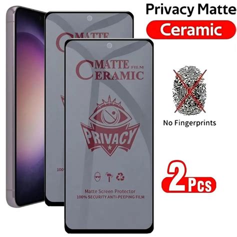 2Pcs Matte Anti Spy Ceramic Tempered Glass For Infinix Smart 9 8 7 6 5 HOT 50i 50 40i 40 30i 30
