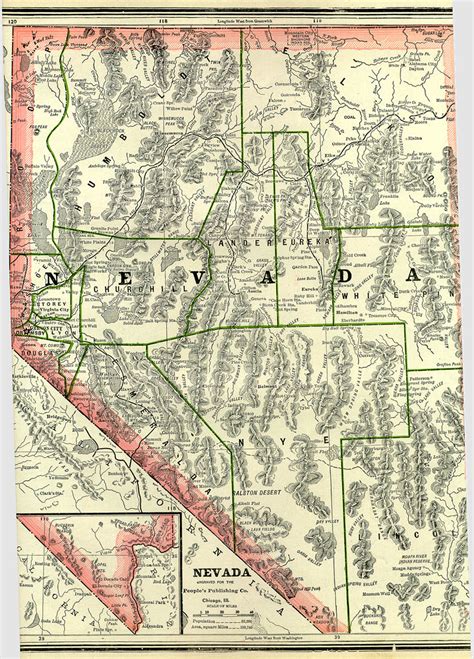 United States Digital Map Library Nevada Maps