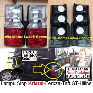 Jual Lampu Stop Lamp Belakang Daihatsu Feroza Taft Gt Hiline Kristal