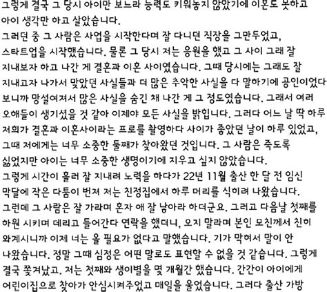 티아라 아름 사진 공개 전 남편 폭행가정 폭력 주장 폭로글 전문원본