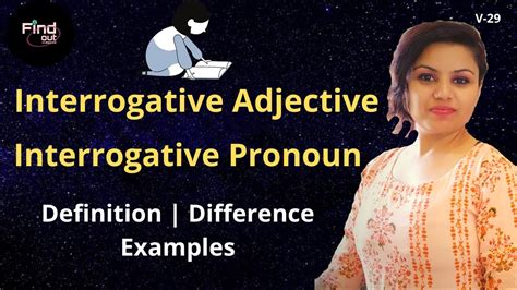 Interrogative Adjective Interrogative Pronoun Difference With