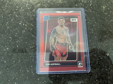 2022 23 Donruss Optic UFC Rated Rookie Red Tom Aspinall RC 199 EBay