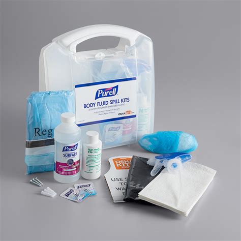 Purell Clms Body Fluid Spill Kit With Clamshell Case Case