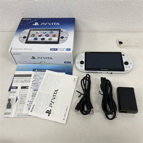 【やや傷や汚れあり】sony ソニー Psvita Playstation Vita 本体 Glacierwhite Pch 2000 内蔵