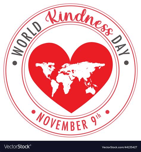 World kindness day poster design Royalty Free Vector Image