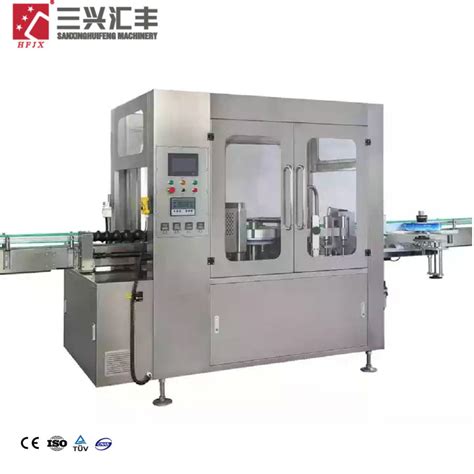 Rotary Glass Pet Bottle Plastic Label Applicator Opp Bopp Hot Melt Glue Labeling Machine