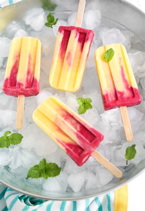 Mango Raspberry Lassi Ice Pops Sprinkle Bakes