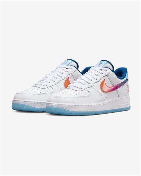 Nike Air Force Prm White Multicolor Aquariusblue Hf