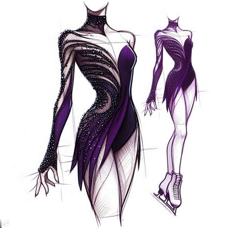 Pin von Özge Çevik auf Öz in 2024 Eiskunstlaufkleid Kleider zeichnen