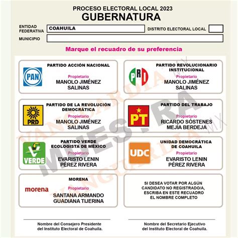 ¿cómo Son Y Cómo Marcar Las Boletas Electorales Para Las Elecciones En