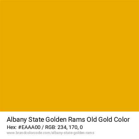 Albany State Golden Rams Brand Color Codes » BrandColorCode.com