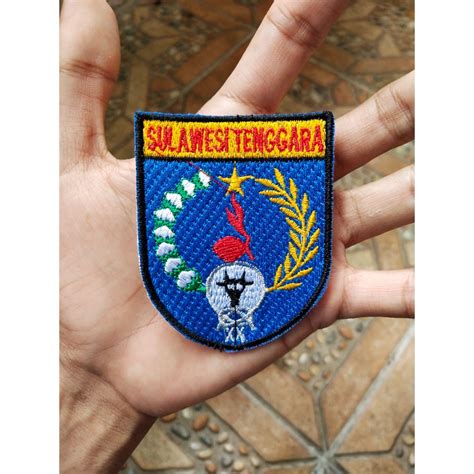 Jual BADGE KWARDA SULAWESI TENGGARA BORDIR KWARTIR DAERAH PRAMUKA