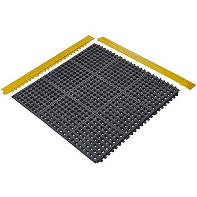 COBA High Duty Black Anti Fatigue Mat End 90cm X 1 5m Coba Anti