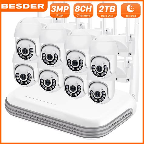 Besder Ch Mp Wireless Cctv System Nvr Kit Mp Hd Mini Nvr Wi Fi With