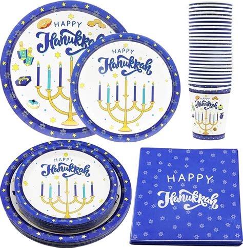 Amazon Decodinli Hanukkah Party Supplies Serves Hanukkah