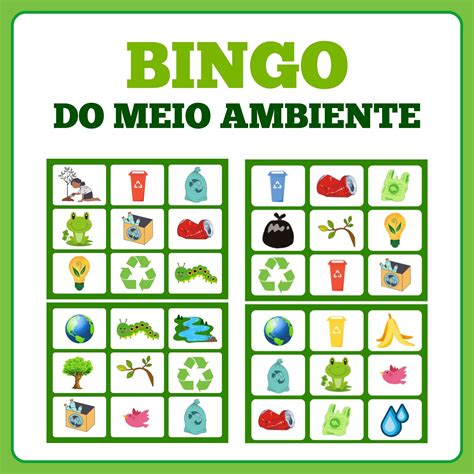 Bingo Do Meio Ambiente Para Imprimir