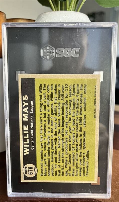 Sgc Topps Willie Mays All Star Hof San Francisco Giants