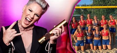 P nk Pink dispuesta a pagar multa de equipo de voleibol que se negó a jugar en bikini