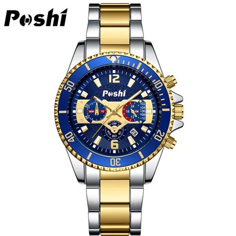 POSHI Men S Watch Automatic Watch For Men Original Waterproof Stainless