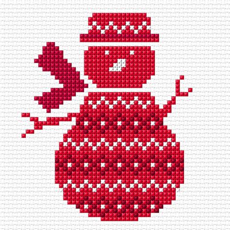 Anchor Snowman Cross Stitch Yarnspirations