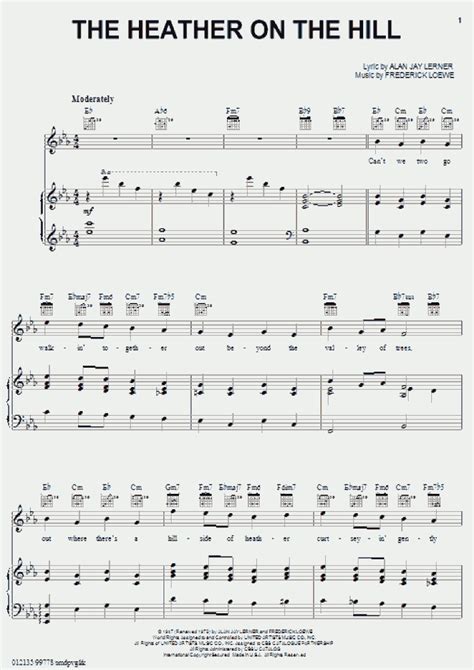 Heather On The Hill Piano Sheet Music | OnlinePianist