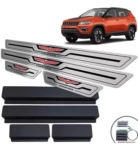 Jeep Compass Trailhawk Soleiras Em A O Inox Vinil Parcelamento