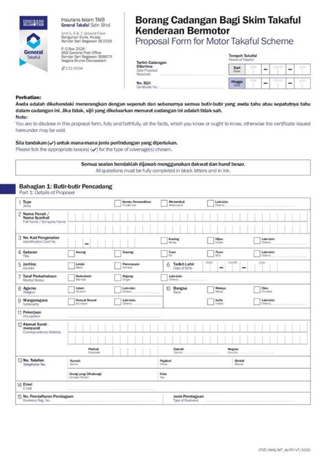 Pdf Borang Cadangan Bagi Skim Takaful Formsmkg · 2021 2 26