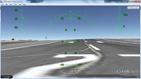How To Use Google Earth Flight Simulator Youtube