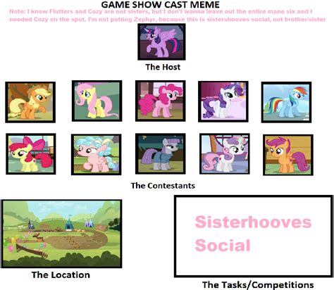 Mlp Sisterhooves Social Game Show By Cozyglow Sweetie Tf On Deviantart