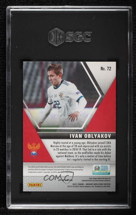 2021 Panini Mosaic UEFA Euro 2020 Silver Mosaic Prizm 72 Ivan