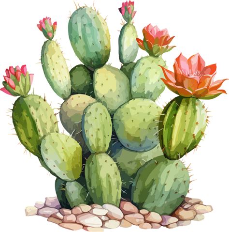 Watercolor cactus clipart design illustration 46339101 PNG