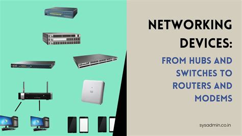 Networking Devices From Hubs And Switches To Routers And Modems