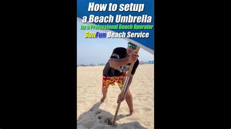 How To Setup A Beach Umbrella Properly Tips By Sun Fun Beach